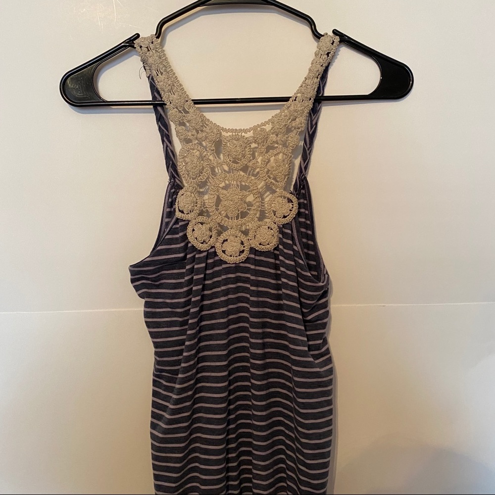 Blue and white striped tank top - Picture 2 of 4